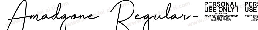 Amadgone Regular字体转换